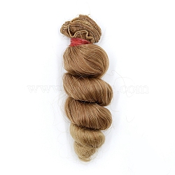 High Temperature Fiber Long Curly Hairstyle Doll Wig Hair, for DIY Girl BJD Makings Accessories, Camel, 5.91 inch(15cm)(DOLL-PW0001-028-04)