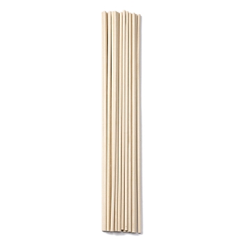 Round Wooden Sticks, Dowel Rods, for Children Toy, Building Model Material Supplies, Beige, 30x0.4cm