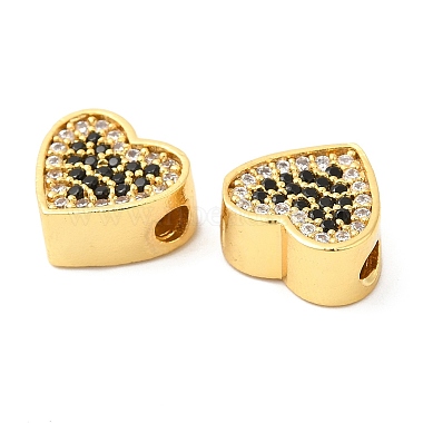 Brass Micro Pave Cubic Zirconia Beads(KK-I705-11G)-3