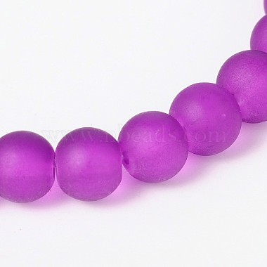 Bracelets pour enfants en perles de verre givré extensibles pour la journée des enfants(BJEW-JB01768)-3