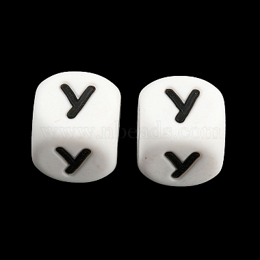 12mm Letter Y Silicone Beads