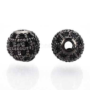 Perles de zircone cubique de placage de rack en laiton(ZIRC-S001-6mm-B04)-2
