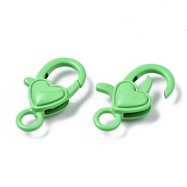 Spray Painted Eco-Friendly Alloy Lobster Claw Clasps(PALLOY-T080-04-NR)-4
