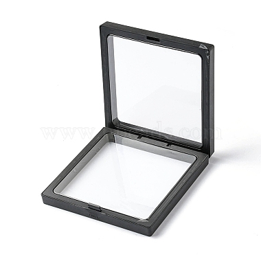 Square Transparent PE Thin Film Suspension Jewelry Display Box(CON-YW0001-37)-3