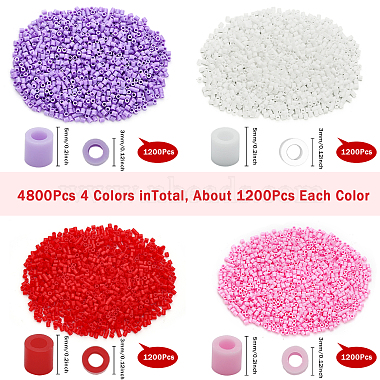 chgcraft 300g 4 couleurs pe diy melty perles fusible perles recharges(DIY-CA0005-07)-2