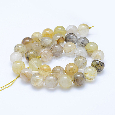 perles de quartz dendritiques naturelles(G-J373-01-12mm)-2