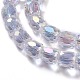 Perles de verre plaquées couleur ab(GLAA-F108-12B-02)-1
