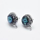 Natural Gemstone/Shell Stud Earring Findings(RB-L031-23)-2