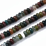 Natural Indian Agate Beads Strands, Rondelle, 4~5x2mm, Hole: 0.8mm, about 163~169pcs/strand, 14.96~15.35 inch(38~39cm)(G-S366-093)