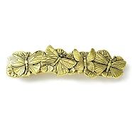 Butterfly Alloy Hair Barrettes, for Woman Girls, Antique Golden, 88x23.5x12mm(OHAR-C010-03AG)