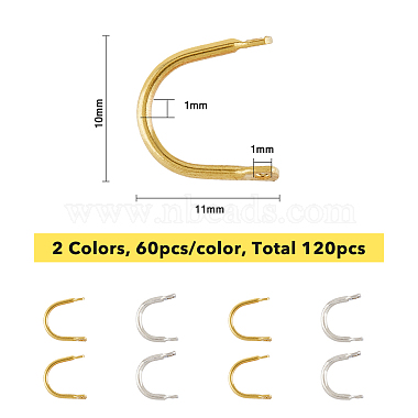 superfindings 120pcs 2 couleurs breloques de connecteur en laiton(KK-FH0004-64)-2