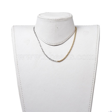 304 Stainless Steel Chain Necklaces(NJEW-JN02832)-4