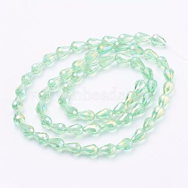 Perles en verre electroplate(EGLA-R006-11x8mm-M)-2