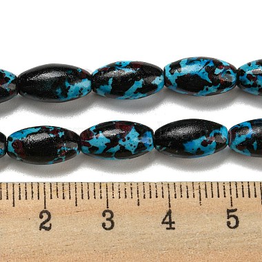 Spray Painted Synthetic Turquoise Beads Strands(G-E617-B07-01A)-5