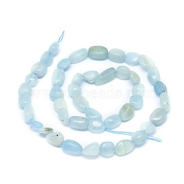 Natural Aquamarine Beads Strands(G-D0004-A02-04)-3