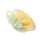 Glass Beads Braided Flower Cabochons(GLAA-F120-01B)-3