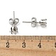 316 Surgical Stainless Steel Stud Earring Findings(STAS-Z118-03P-04)-3