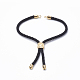 Nylon Twisted Cord Bracelet Making(MAK-T003-01G)-3