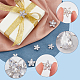 12Pcs 2 Style Brass Micro Pave Clear Cubic Zirconia Shank Buttons(ZIRC-NB0002-03)-4
