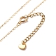 Alloy Enamel Heart with Resin Beaded Pendant Necklace Dangle Earrings(SJEW-JS01249)-5