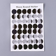 Polka Dot Pattern Decorative Labels Stickers, DIY Handmade Scrapbook Photo Albums, Black, 217x151x0.2mm, Pattern: 20mm, 48pcs/sheet(DIY-L037-A01)