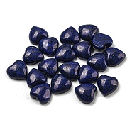 Dyed Natural Lapis Lazuli Cabochons, Heart, 8x8x3.5mm(G-H309-01-02)