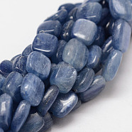 Rectangle Natural Kyanite/Cyanite/Disthene Bead Strands, 10x8x4mm, Hole: 1mm, about 40pcs/strand, 15.7 inch(G-O140-01E)