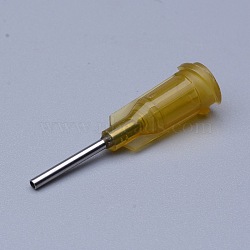 Plastic Fluid Precision Blunt Needle Dispense Tips, Dark Goldenrod, Lumen: 1.4mm, 30x7.5mm, External Dia: 1.6mm(TOOL-WH0016-07L)