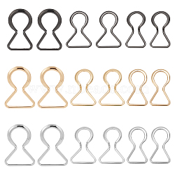 18Pcs 9 Style Alloy Belt Buckles, Belt Clasp for DIY Woman Belt Accessories, Mixed Color, 45~52.5x23~35.5x2~2.5mm, 2pcs/style(FIND-WR0006-91)