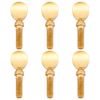 Brass Neck Receiver Tightening Screws, Saxophone Clarinet Ligature Screws, Golden, 27.5mm
