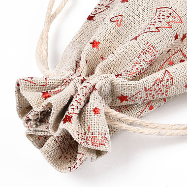 Bolso de tela de tela de algodón con tema navideño(ABAG-H104-B02)-3