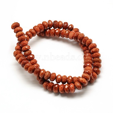 Synthetic Goldstone Beads Strands(G-A128-I01-8x5mm)-2