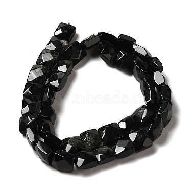 Natural Obsidian Beads Strands(G-C109-A02-02)-3
