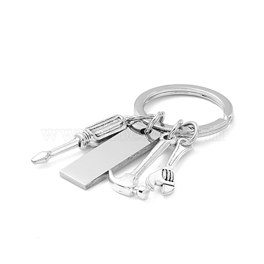 Non-Tarnish Father's Day Theme 201 Stainless Steel Keychain(KEYC-A010-04)-2