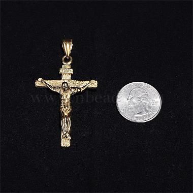 Cross Pendant Necklace with Jesus Crucifix Religious Necklace Sacrosanct Charm Neck Chain Jewelry Gift for Birthday Easter Thanksgiving Day(JN1109B)-2