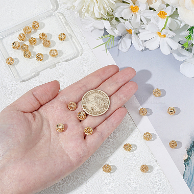 25Pcs 5 Styles Brass Hollow Beads(KK-ME0001-81)-3