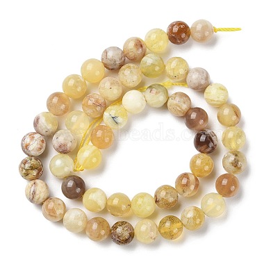 Brins de perles d'opale jaune naturel(G-Q1001-A01-02)-2