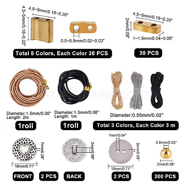 Elite DIY Cord Bracelet Making Kit(DIY-PH0009-16)-4