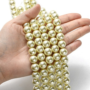brins de perles rondes en verre teinté écologique(HY-A002-12mm-RB012)-4