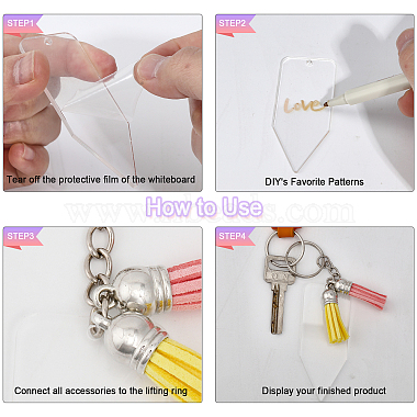 DIY-Kit zur Herstellung eines leeren Schlüsselanhängers(DIY-WH0453-25)-3
