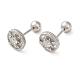 Flat Round Brass Micro Pave Clear Cubic Zirconia Ear Plug Gauges(EJEW-L289-02P-04)-1