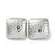 304 Stainless Steel Square Stud Earrings(EJEW-D281-28S)-1