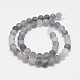 Frosted Natural Cloudy Quartz Round Beads Strands(G-F255-02-4mm)-2