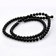 Round Natural Black Onyx Beads Strands(G-N0120-26-4mm)-2