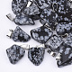 Natural Snowflake Obsidian Pendants(G-Q996-01)-1