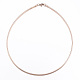 Casual Style 304 Stainless Steel Snake Chain Choker Necklaces(STAS-O037-05RG)-1
