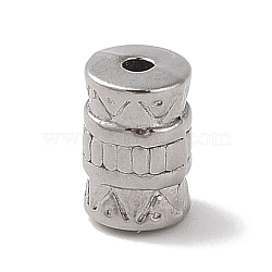 304 Stainless Steel Beads, Column, Stainless Steel Color, 8.5x5.5mm, Hole: 1.5mm(STAS-Z058-03P-08)