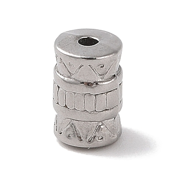 304 Stainless Steel Beads, Column, Stainless Steel Color, 8.5x5.5mm, Hole: 1.5mm