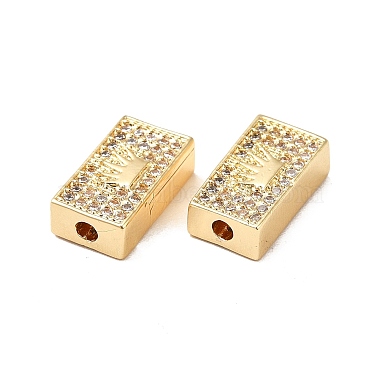 Brass Micro Pave Cubic Zirconia Beads(KK-M233-30G)-3