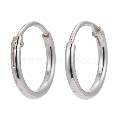 925 Sterling Silver Hoop Earring Findings(STER-E062-05A-S)-3